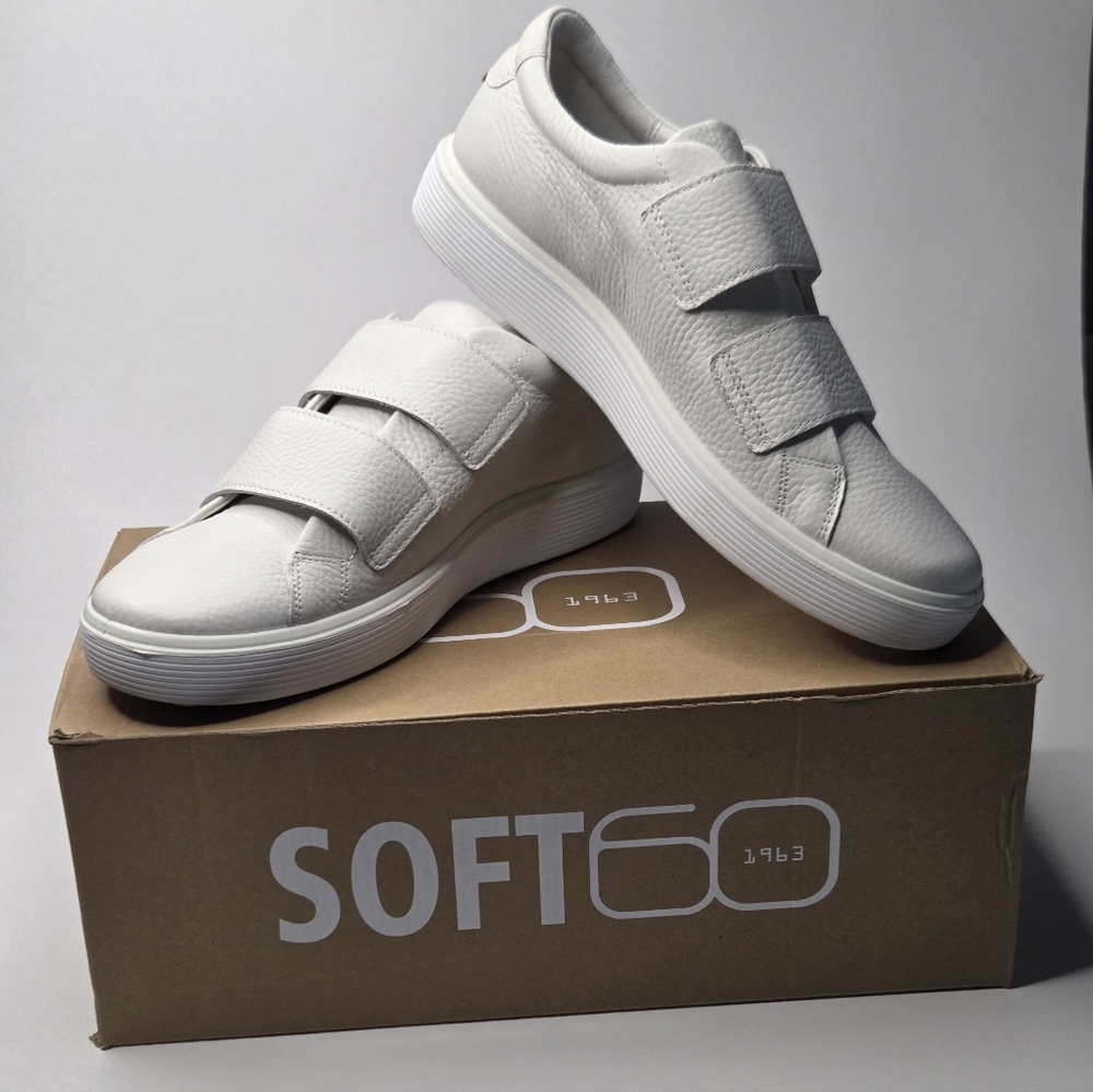 ECCO Men’s Soft 60 2-Strap Comfort Sneaker Premium Leather EU 40